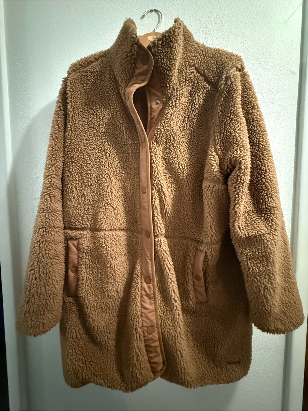 L.L. Bean Women's Camel Teddy Jacket